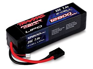 Traxxas 7.4v 12800mAh Li Po Battery 25C Slash 2875  